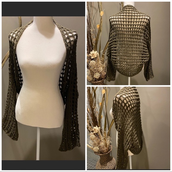 FREE PEOPLE trinity open knit shrug - Picture 1 of 16